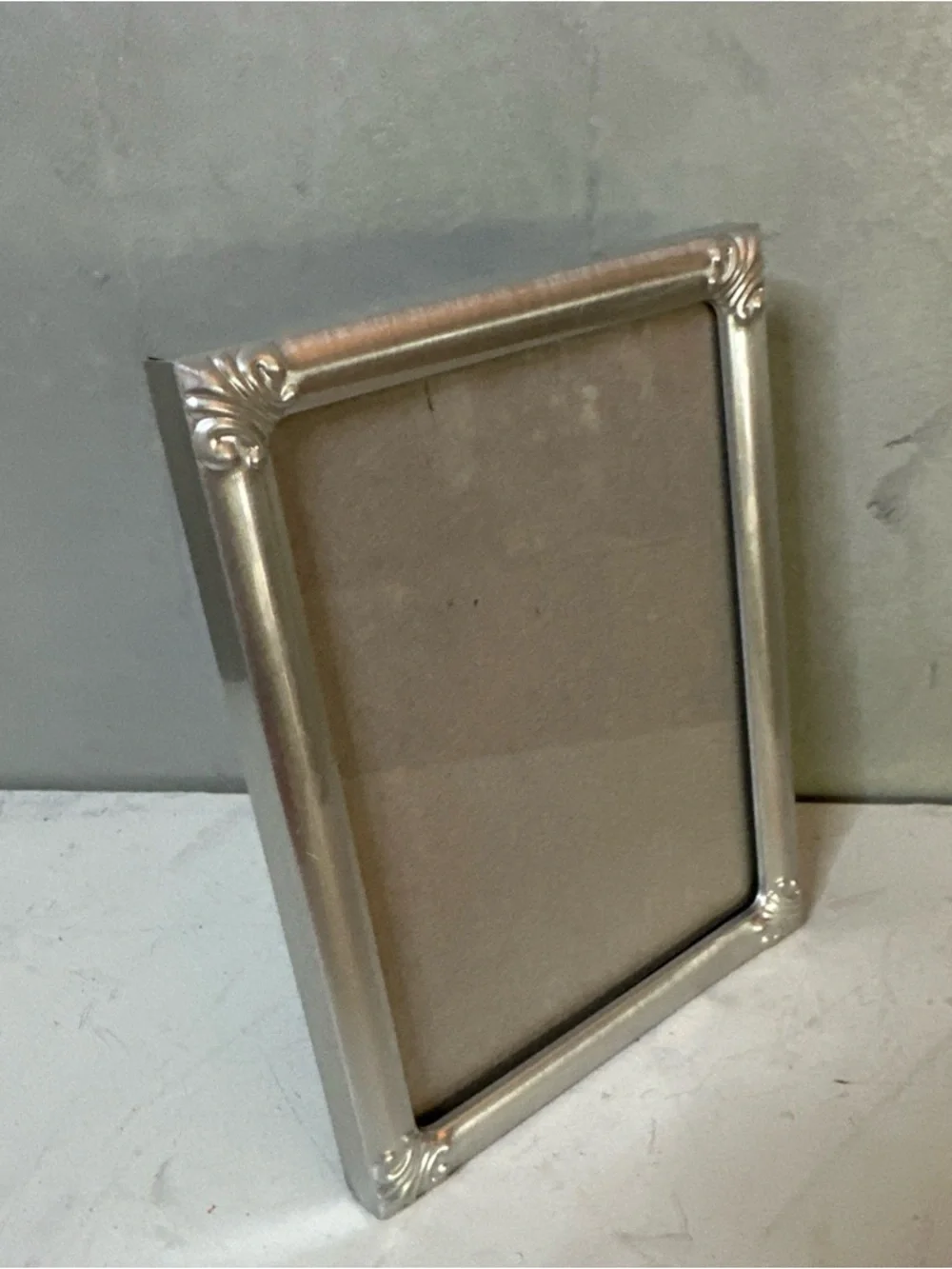 4x6 ORNATE SILVER METAL Photo Picture Frame